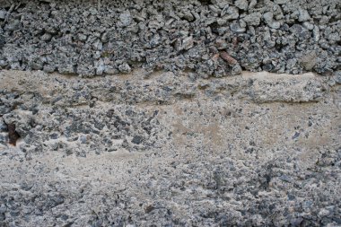 Çimento ve çakıl duvarı