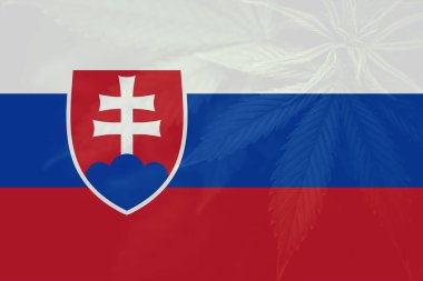 Slovakya 'da tıbbi esrar. Slovakya 'da esrarın yasallaştırılması. Slovakya 'da ot arındırma. Slovakya bayrağında esrar yaprağı.