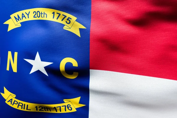 Észak Karolina Zászló Usa Állam Közelkép Usa Stock Kép