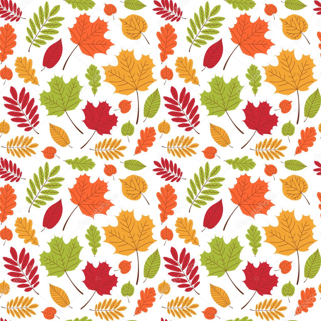 Autumn pattern vector seamless.