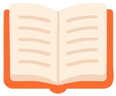 kitap simgesi vektör illüstrasyonu