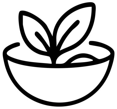 Bitki Pot vektör simgesi