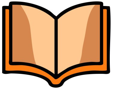 Bir kitabın vektör illüstrasyonu