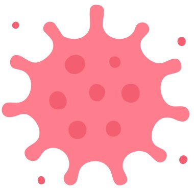 Corona virüs simgesi, vektör illüstrasyonu