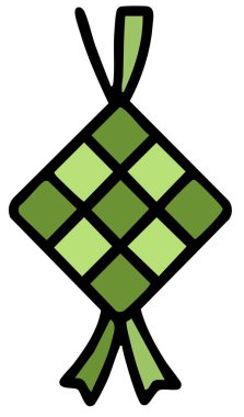 Çin gıda ikonu renk ana hatları vektörü