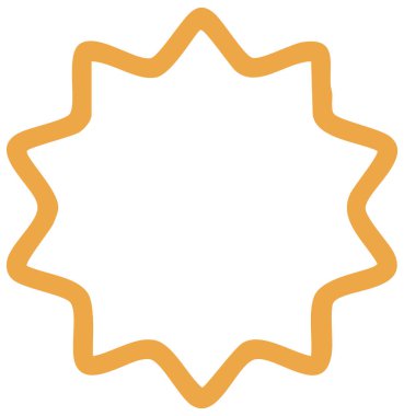 Güneş. Web simgesi basit illüstrasyon