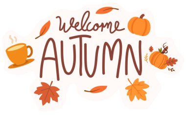 Balkabaklı sonbahar bayrağı