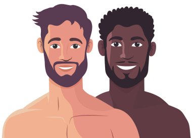 Gülümseyen iki adam