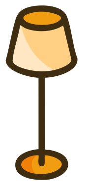 stantta bir lamba, renk simgesi vektörü