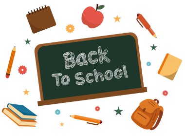 Okula dönelim. Vektör.