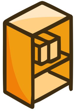 karton kutu vektör simgesi