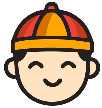 İnşaat işçisi miğferi simgesi - taslak biçimi