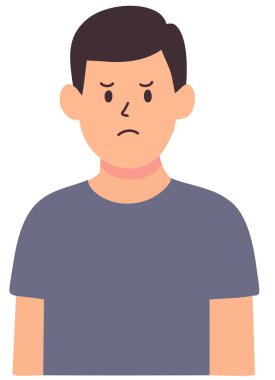 Man avatar karikatür simgesi vektör illüstrasyon grafik tasarımı