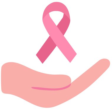 Pembe kurdeleli bir el.