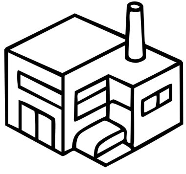 inşaat endüstrisi vektör illüstrasyonu