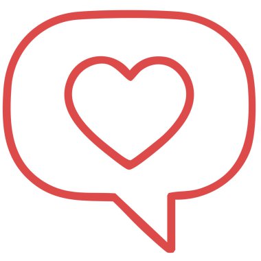 Aşk kalp vektör simgesi