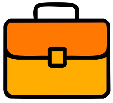 Evrak Çantası'nı web simge vektör çizim