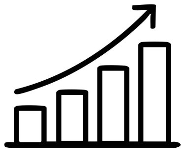 grafik simgesi vektörü. İnce çizgi işareti. izole edilmiş sınır sembolü çizimi