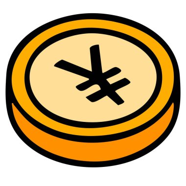 Para birimi simgesi, vektör illüstrasyonu