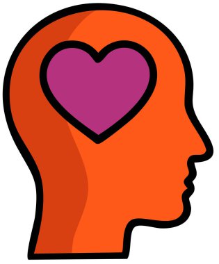 Aşk kalp vektör simgesi