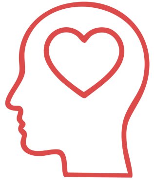 aşk simgesi ile baş