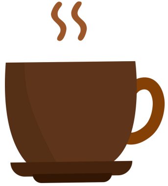 Kahve içme ikonu düz stil.