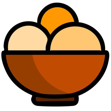 Yumurta kabı renk ana hatları vektörü