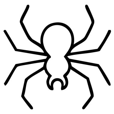 Örümcek ikonu vektörü. izole resim işareti.