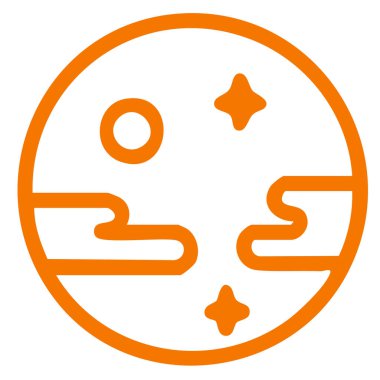 Modern bir simgenin vektör illüstrasyonu