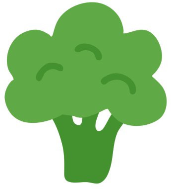 Brokoli sebzesi, illüstrasyon, vektör, beyaz arkaplanda.