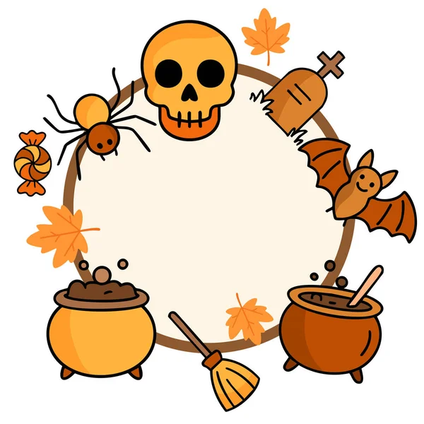 Cadılar Bayramı arkaplanının vektör çizimi