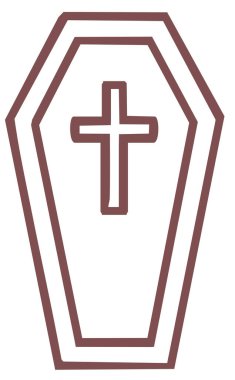 Tabut. Web simgesi basit illüstrasyon
