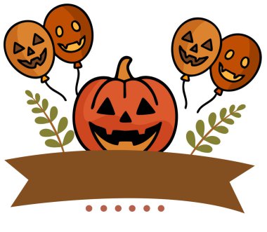 Cadılar Bayramı kabak vektör illüstrasyonu