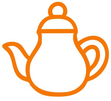 çaydanlık vektör çizimi