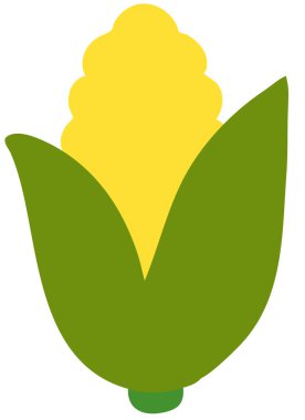 çiçekli meyve ikonu düz stil