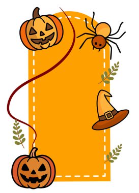 Cadılar Bayramı arka planı, vektör illüstrasyonu