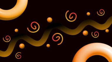 soyut 3d tasarım arkaplan canlandırma videosu