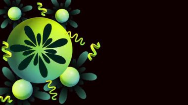 soyut 3d tasarım arkaplan canlandırma videosu