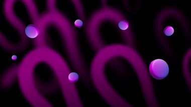 Hareketli akışkan soyut 3D canlandırma geri