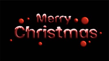 Kırmızı renkli mutlu noeller metni