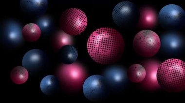 Desenli taş soyut 3d canlandırılmış arkaplan tasarımı