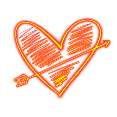 ok ile kırmızı kalp