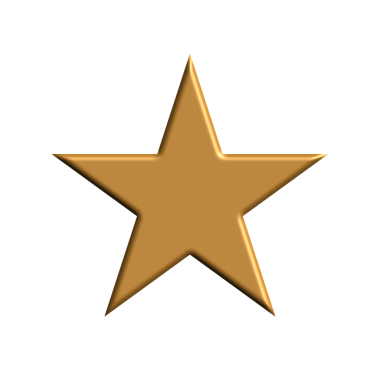 Siyah arkaplan vektör çizimine sahip altın yıldız