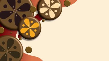 Geleneksel Elementlerle Şenlikli Çin Yeni Yıl Arkaplanı