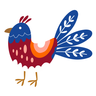 Kuş kanadı simgesi - taslak biçimi