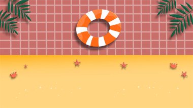 Yaz zamanı tasarımı, vektör illüstrasyonu 10 grafiklik