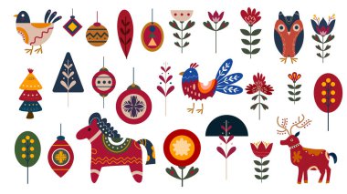 Ay Çini Yeni Yıl Dekoratif Simge Pankartı