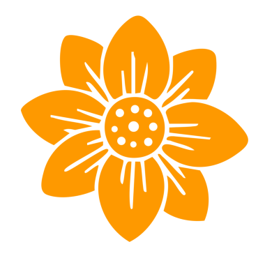 Güzel bir portakal çiçeğinin vektör çizimi