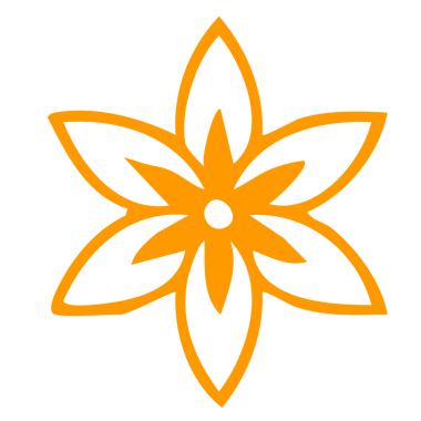 Beyaz arka planda sarı çiçek. vektör