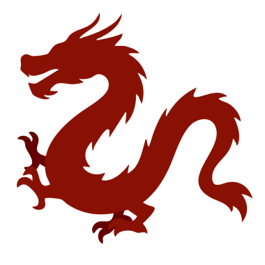 bir ejderhanın vektör görüntüsü